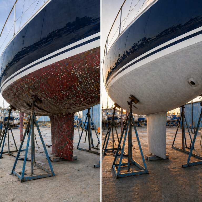 Antifouling Entfernung Trockeneis Antifouling Entfernung Trockeneis